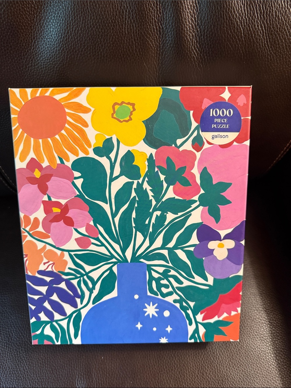 Galison Zodiac Flowers. 1000 pieces. Like new has poster